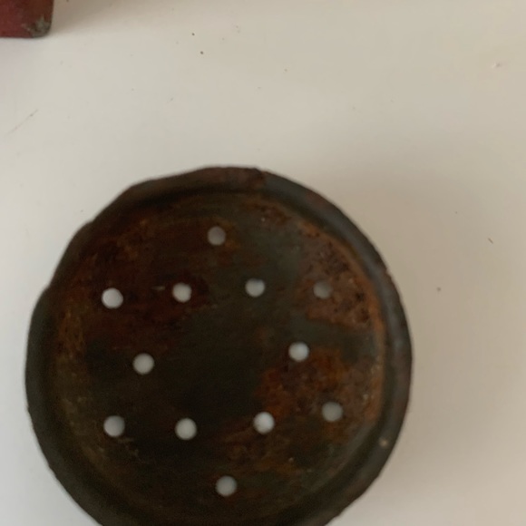 Vintage Milk Glass Spice Jars on Stand - Picture 10 of 10